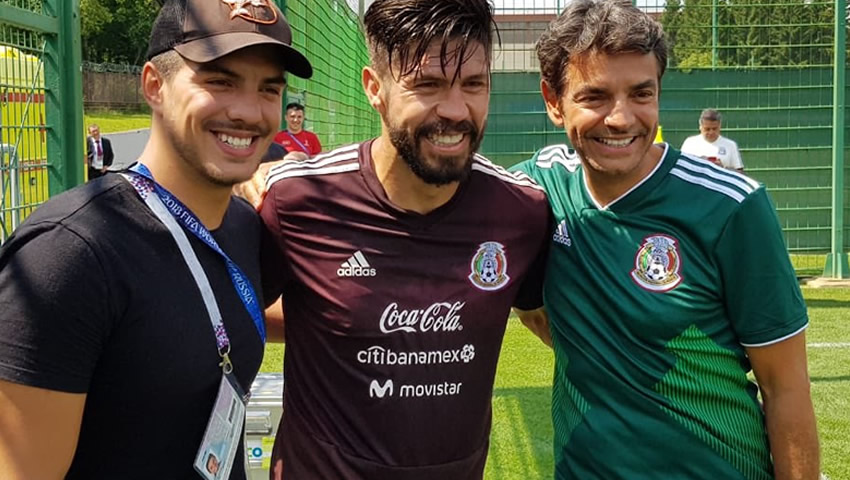 Los seleccionados convivieron con los actores después del entrenamiento