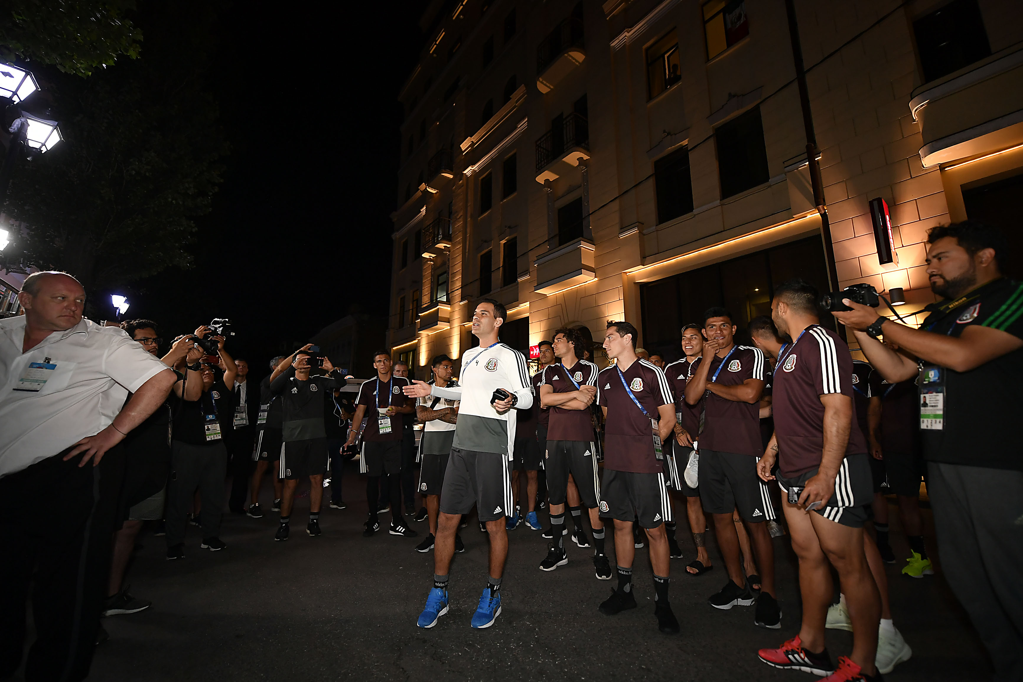 Previo al Corea del Sur, México recibe serenata azteca