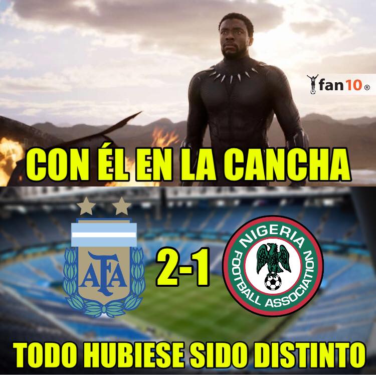 Los memes del Argentina vs. Nigeria