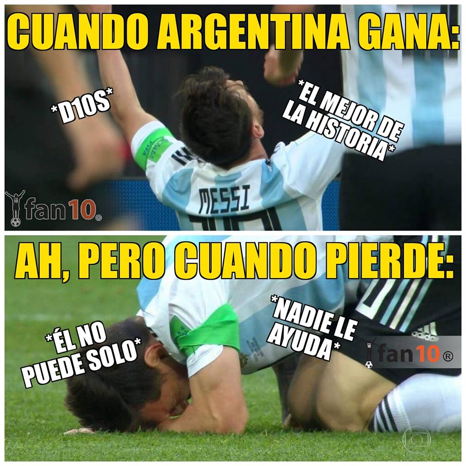 Los memes del Argentina vs. Nigeria