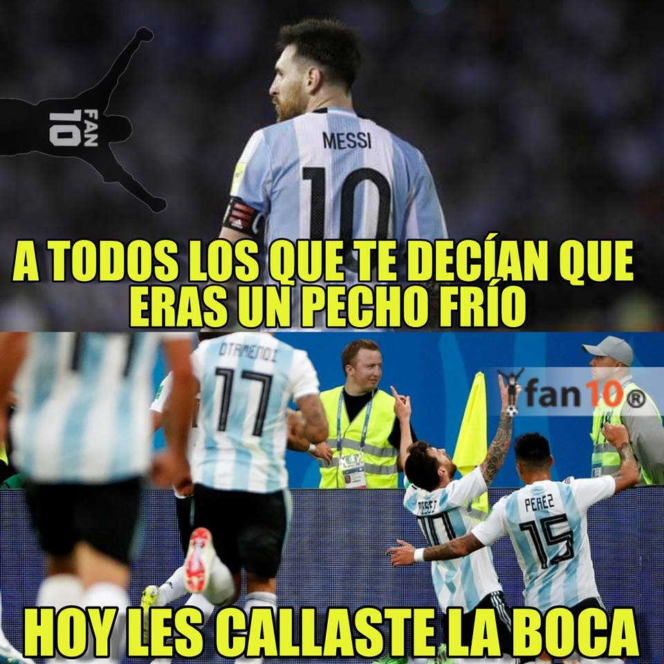 Los memes del Argentina vs. Nigeria
