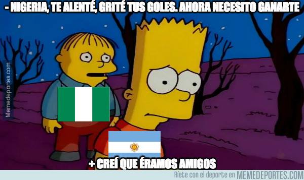 Los memes del Argentina vs. Nigeria