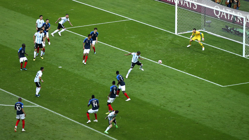 Francia gana y elimina a Argentina de Rusia 2018