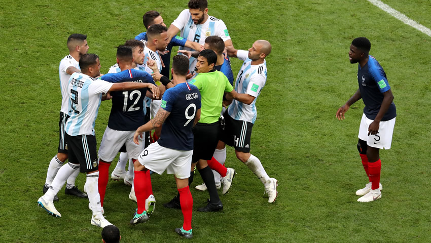 Francia gana y elimina a Argentina de Rusia 2018