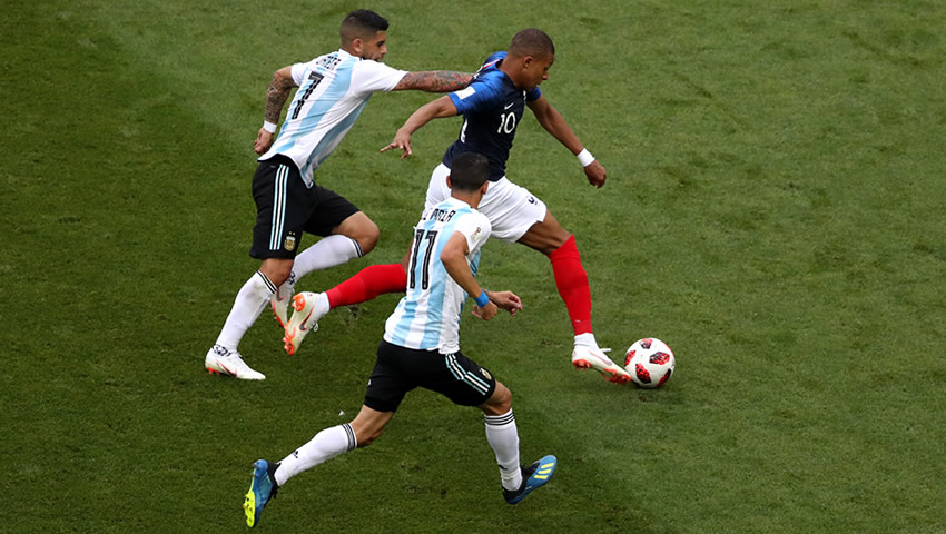 Francia gana y elimina a Argentina de Rusia 2018