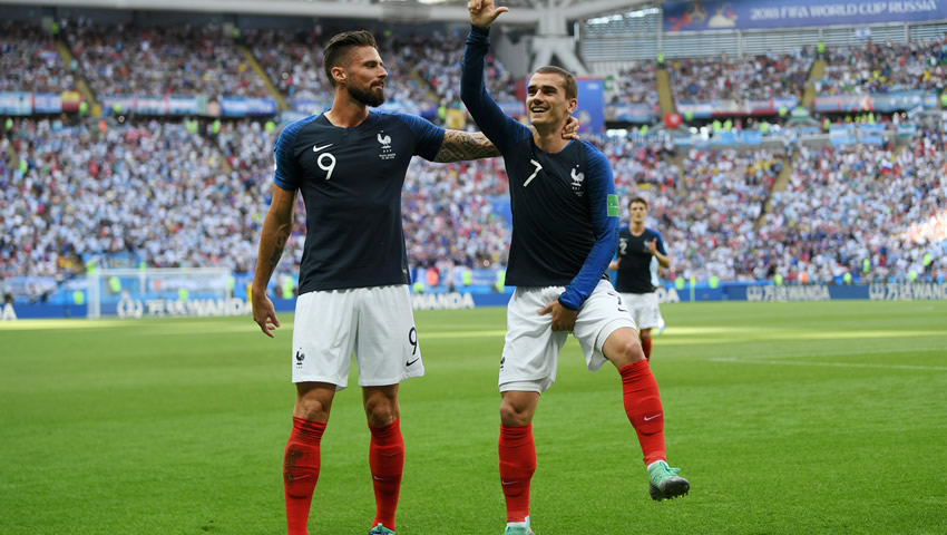 Francia gana y elimina a Argentina de Rusia 2018