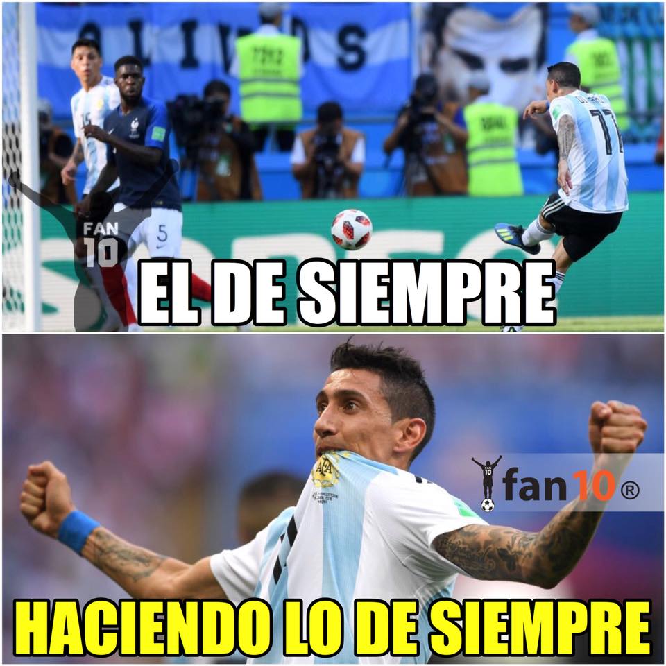 Los memes del Francia vs. Argentina en Rusia 2018
