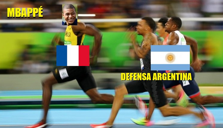 Los memes del Francia vs. Argentina en Rusia 2018