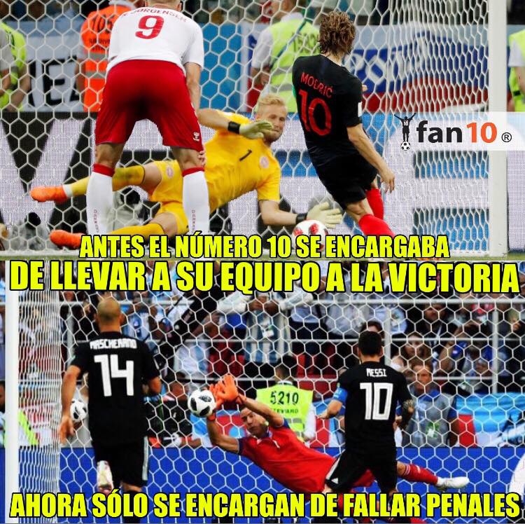 Los memes del España vs. Rusia y del Croacia vs. Dinamarca