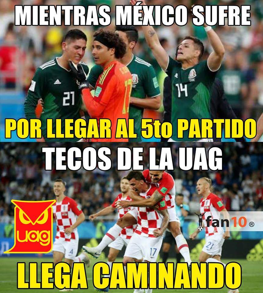 Los memes del España vs. Rusia y del Croacia vs. Dinamarca