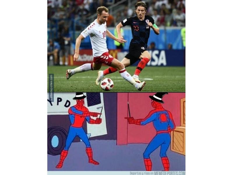 Los memes del España vs. Rusia y del Croacia vs. Dinamarca