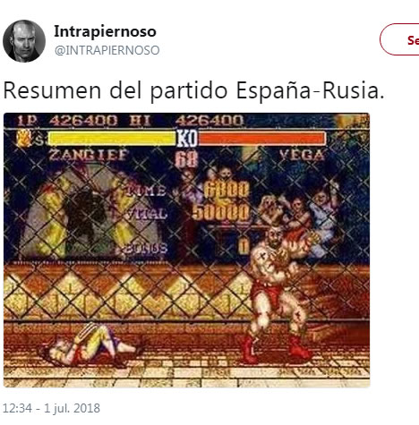 Los memes del España vs. Rusia y del Croacia vs. Dinamarca