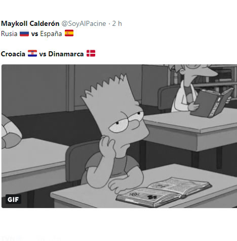 Los memes del España vs. Rusia y del Croacia vs. Dinamarca