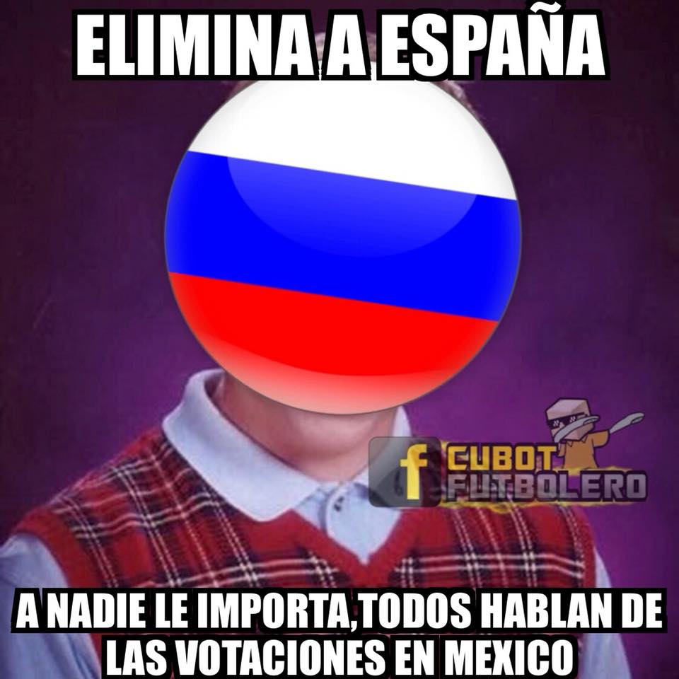 Los memes del España vs. Rusia y del Croacia vs. Dinamarca