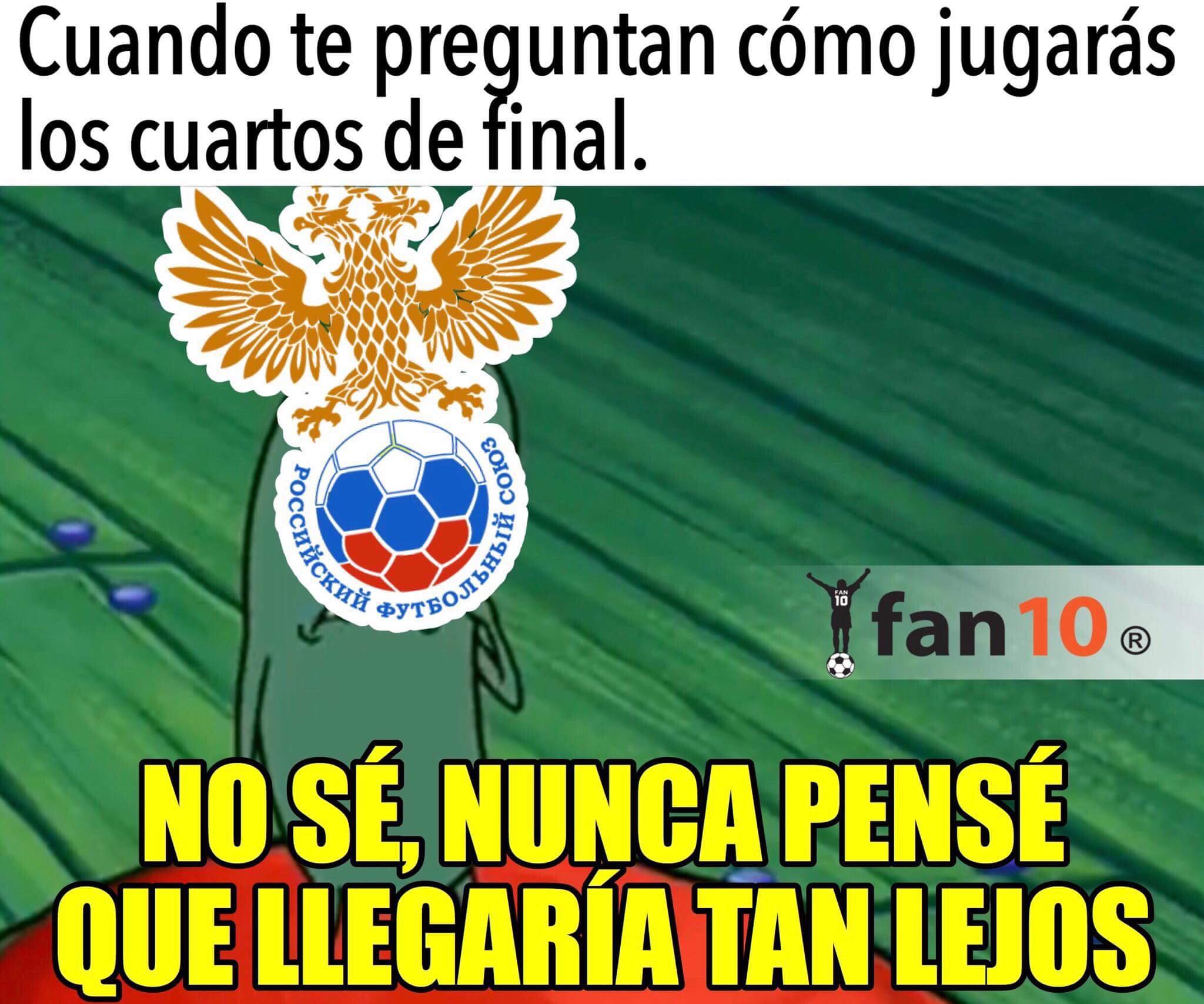Los memes del España vs. Rusia y del Croacia vs. Dinamarca