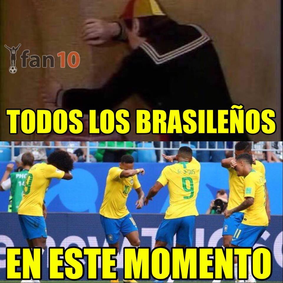 Memes del Brasil vs. Bélgica de Cuartos de Final