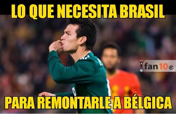 Memes del Brasil vs. Bélgica de Cuartos de Final