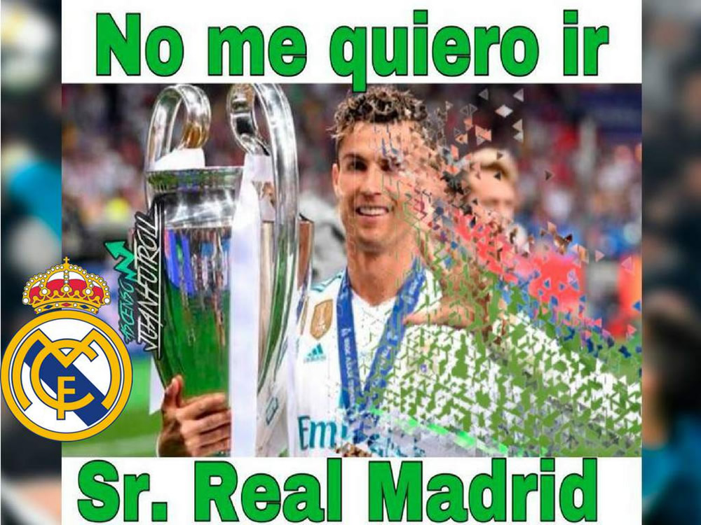 Cristiano se va del Real Madrid, solo queda limpiar las lágrimas con unos memes
