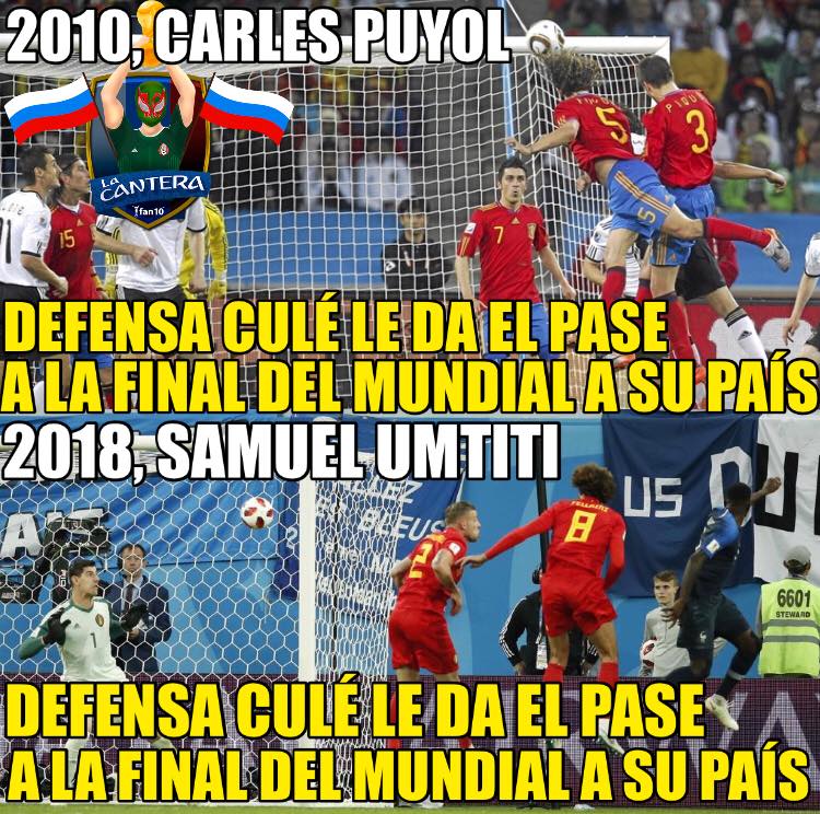 Memes del Francia vs. Bélica de Rusia 2018