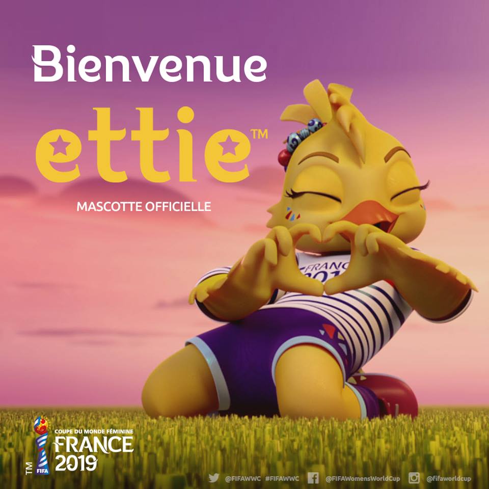 Mascota oficial del Mundial Femenil Francia 2019