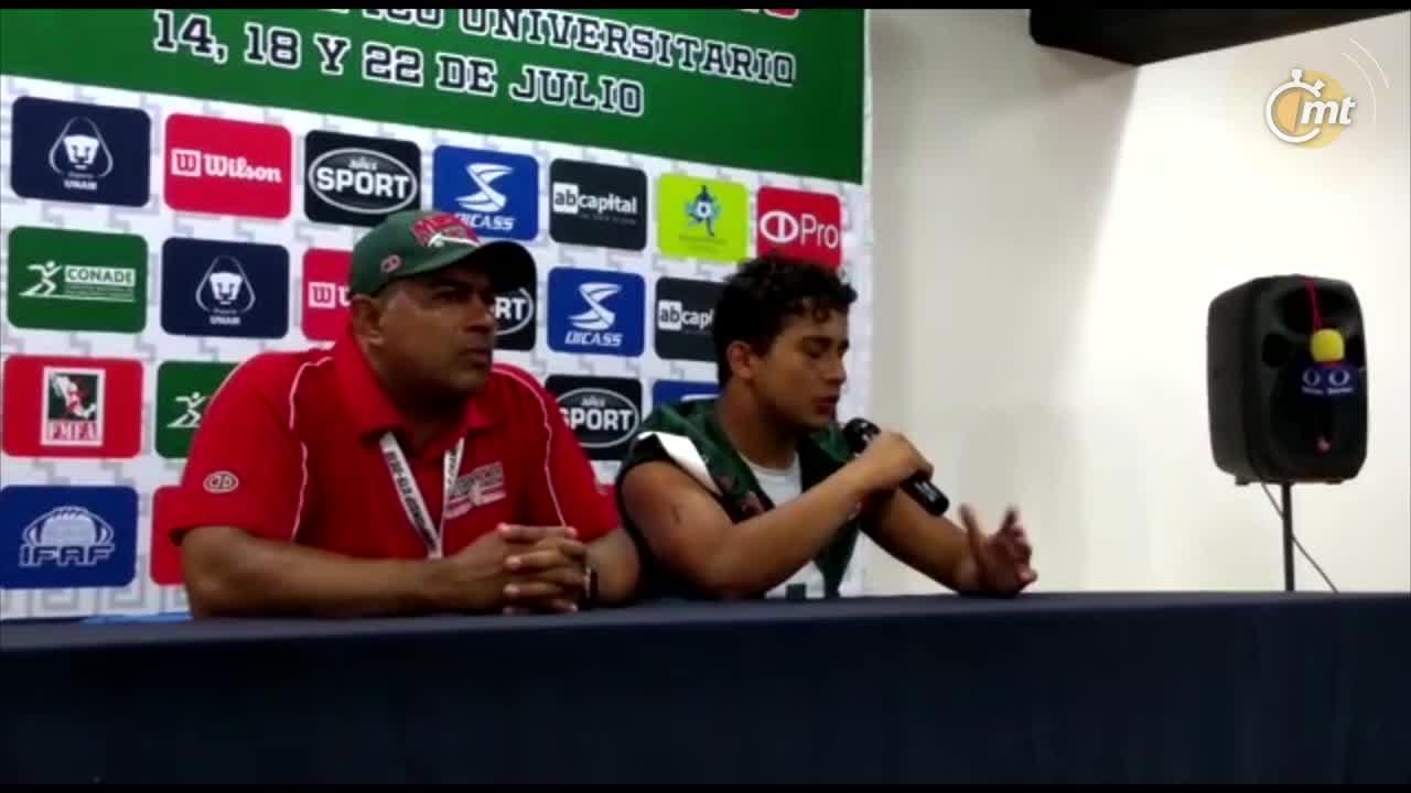 México debutó con contundente triunfo en el Mundial U19 de futbol americano