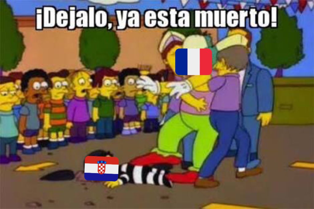 Memes del Francia vs. Croacia del Mundial de Rusia 2018