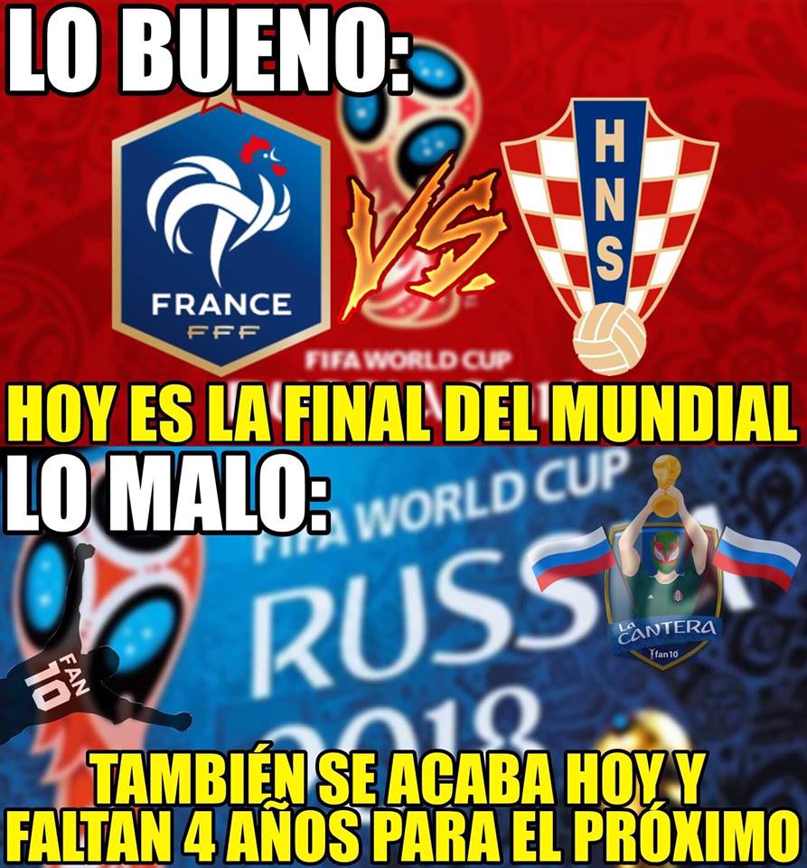 Memes del Francia vs. Croacia del Mundial de Rusia 2018