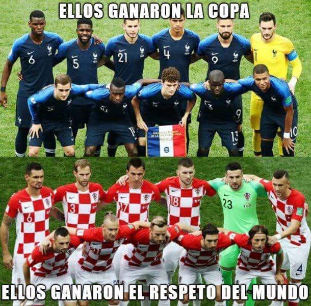 Memes del Francia vs. Croacia del Mundial de Rusia 2018