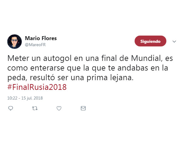 Memes del Francia vs. Croacia del Mundial de Rusia 2018