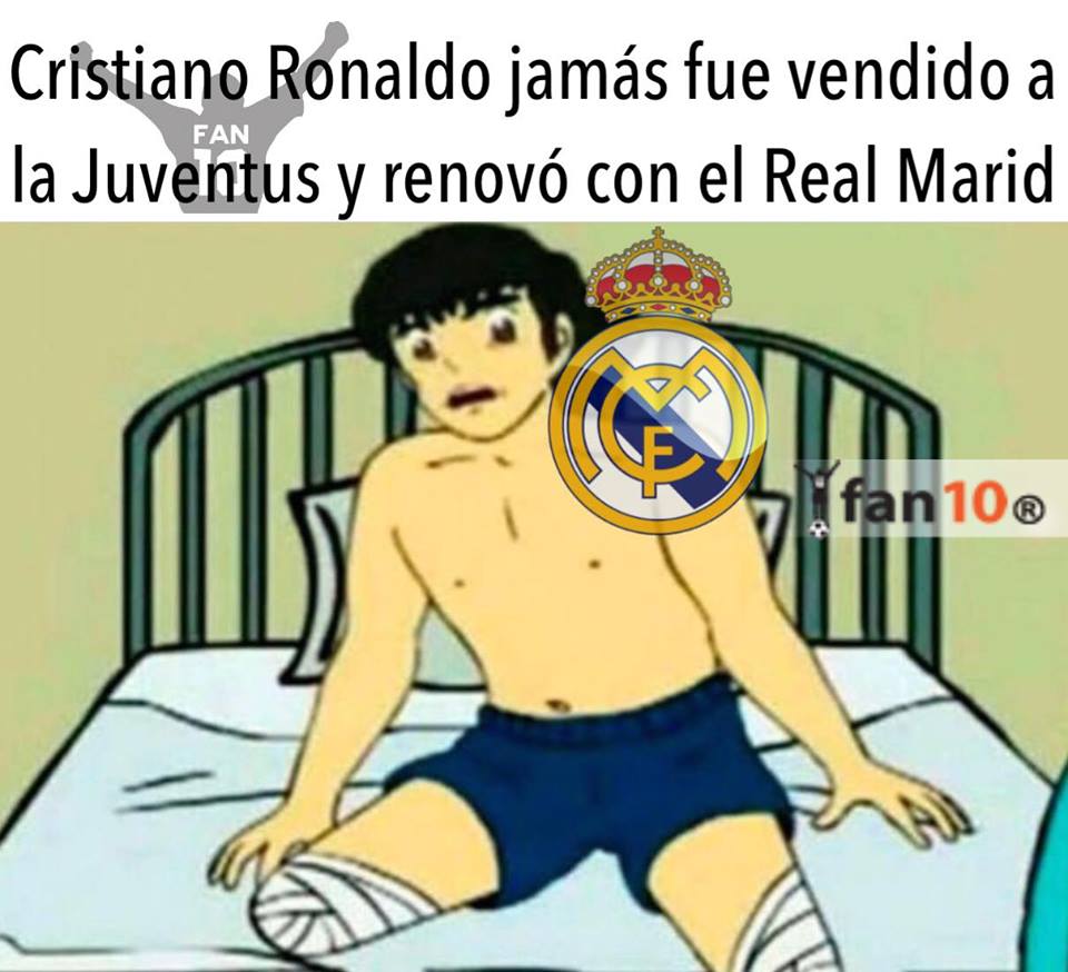 A Cristiano lo reciben en Turín, le lloran en Madrid y estos son los memes.