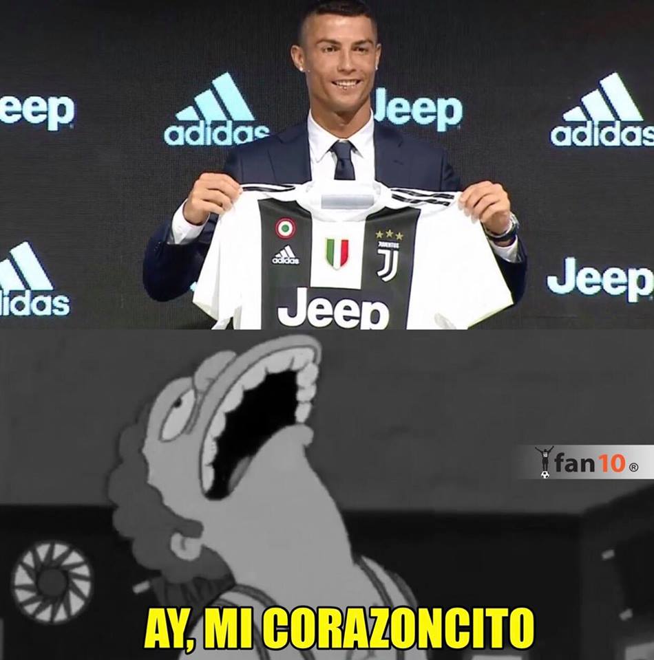 A Cristiano lo reciben en Turín, le lloran en Madrid y estos son los memes.