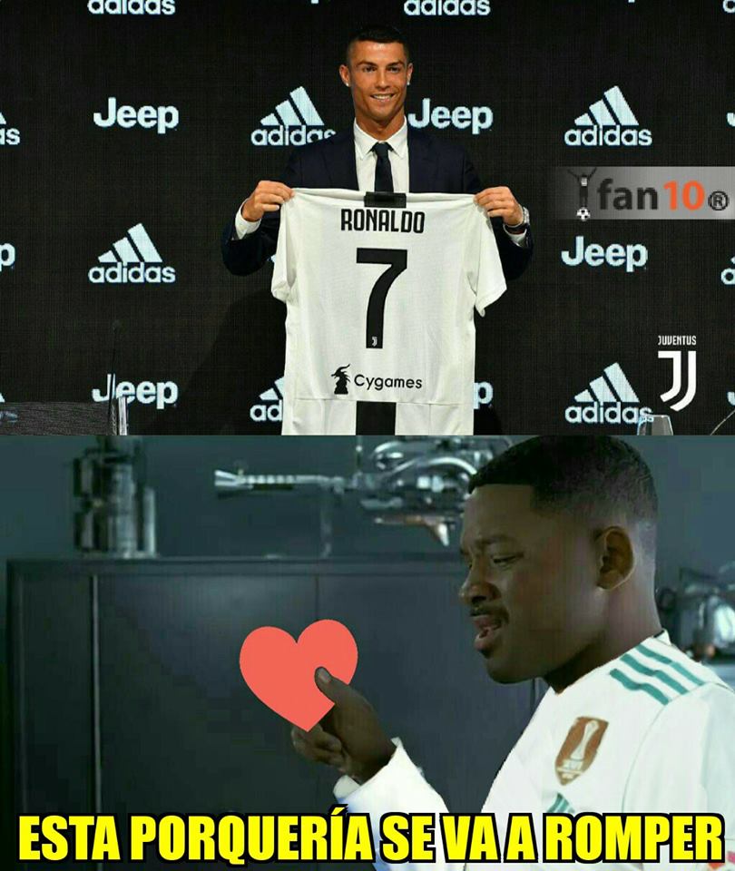 A Cristiano lo reciben en Turín, le lloran en Madrid y estos son los memes.