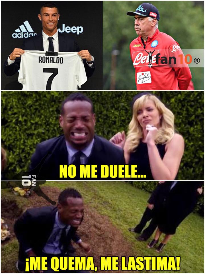 A Cristiano lo reciben en Turín, le lloran en Madrid y estos son los memes.