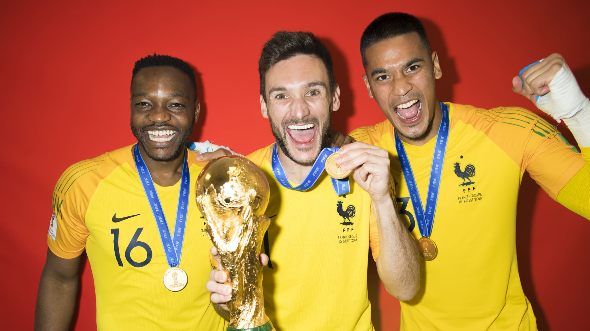 La sesión oficial de fotos FIFA con Francia y la Copa del Mundo 2018