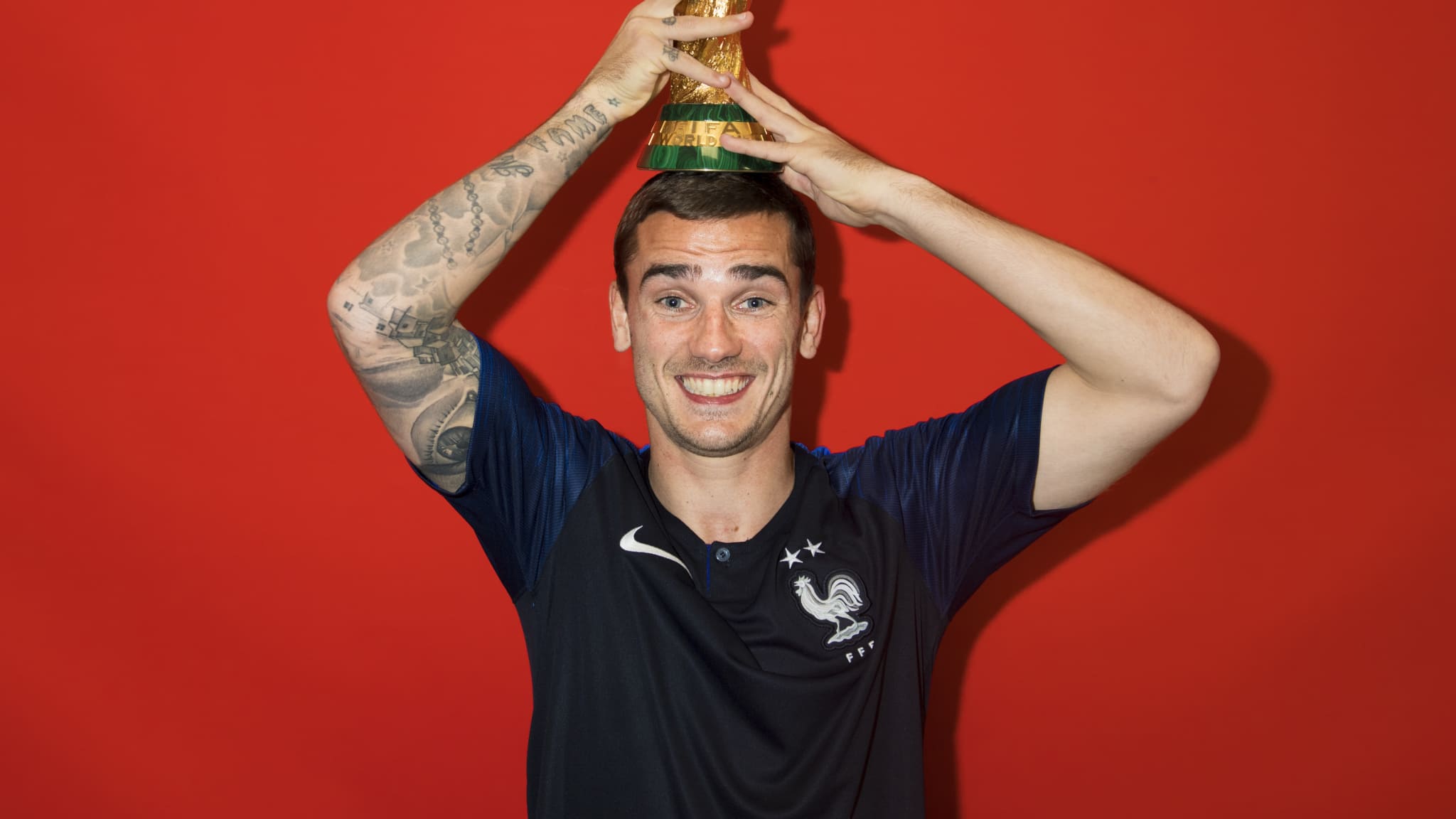 La sesión oficial de fotos FIFA con Francia y la Copa del Mundo 2018