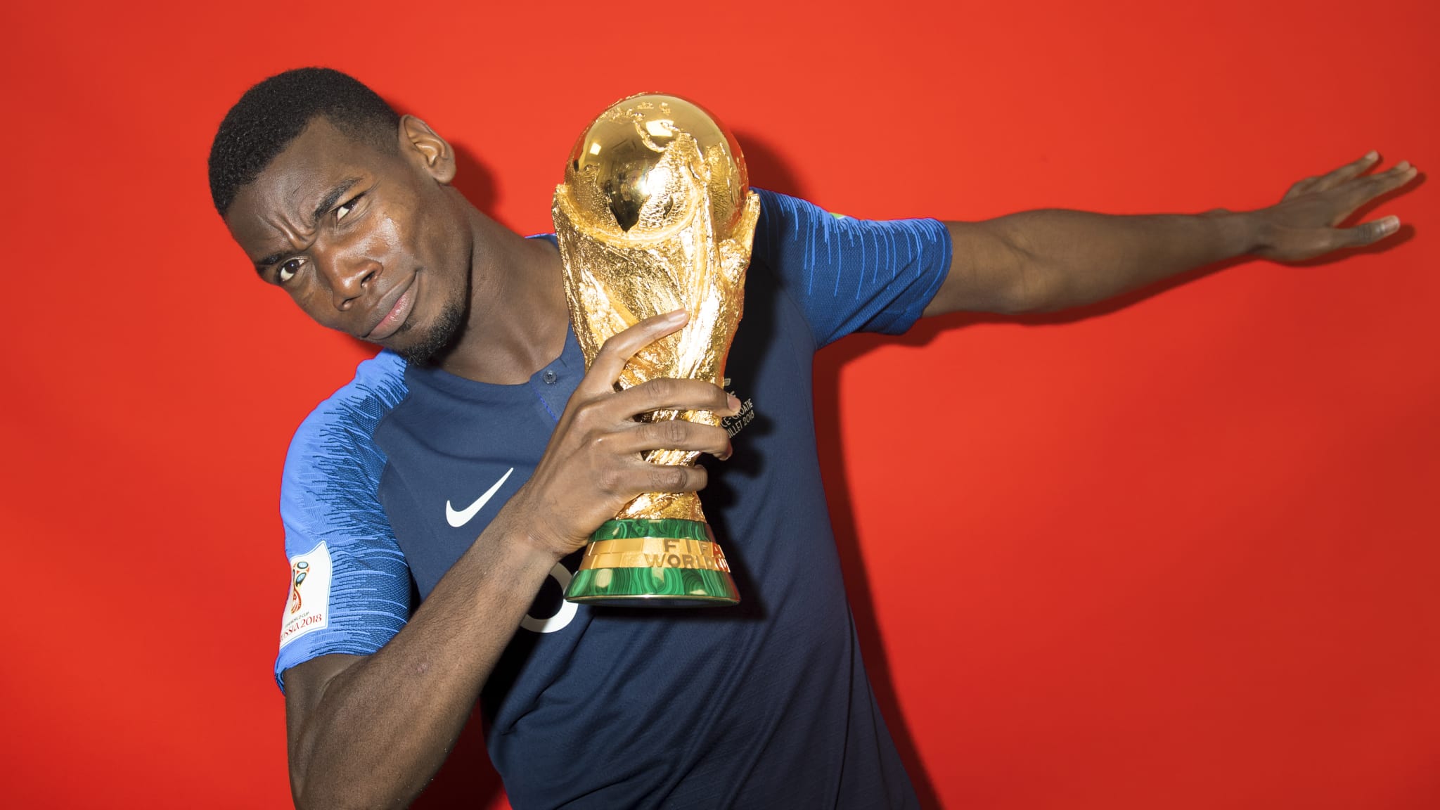 La sesión oficial de fotos FIFA con Francia y la Copa del Mundo 2018