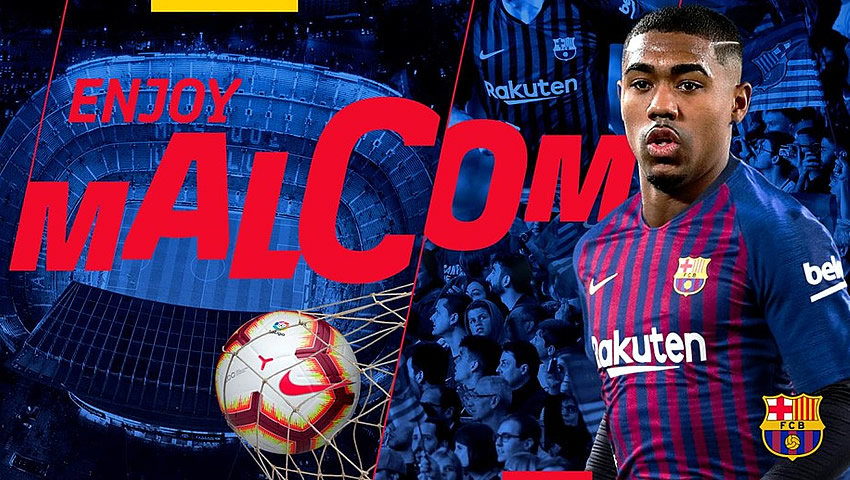 Malcom se convirtió en el tercer fichaje del Barcelona.  