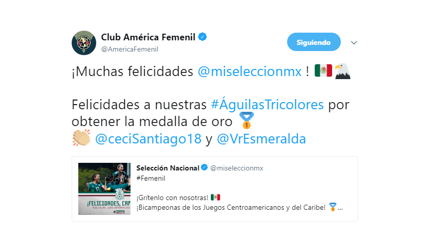 México celebra al Tri Femenil por oro en Barranquilla