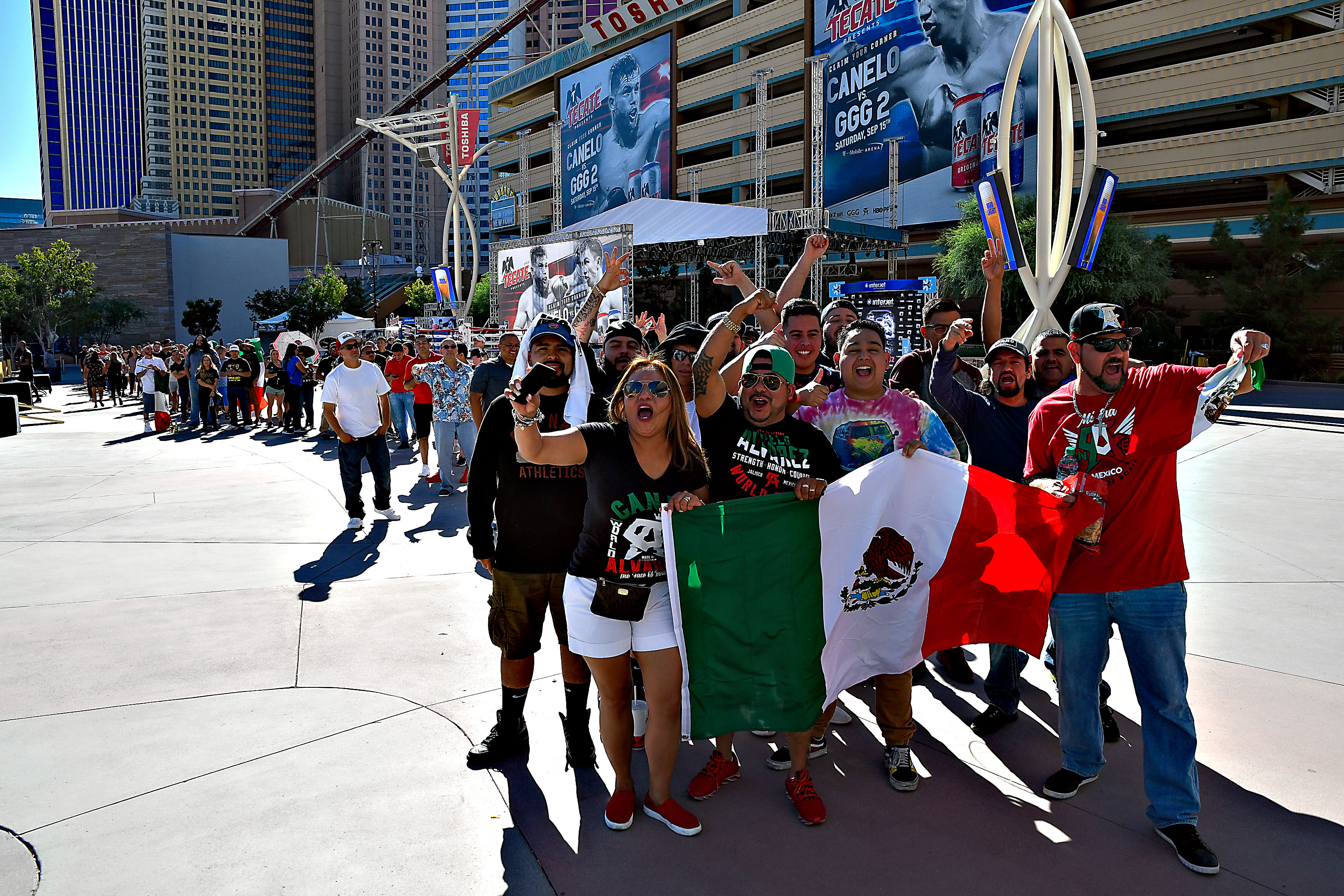Un ambiente muy mexicano en Canelo vs. Golovkin