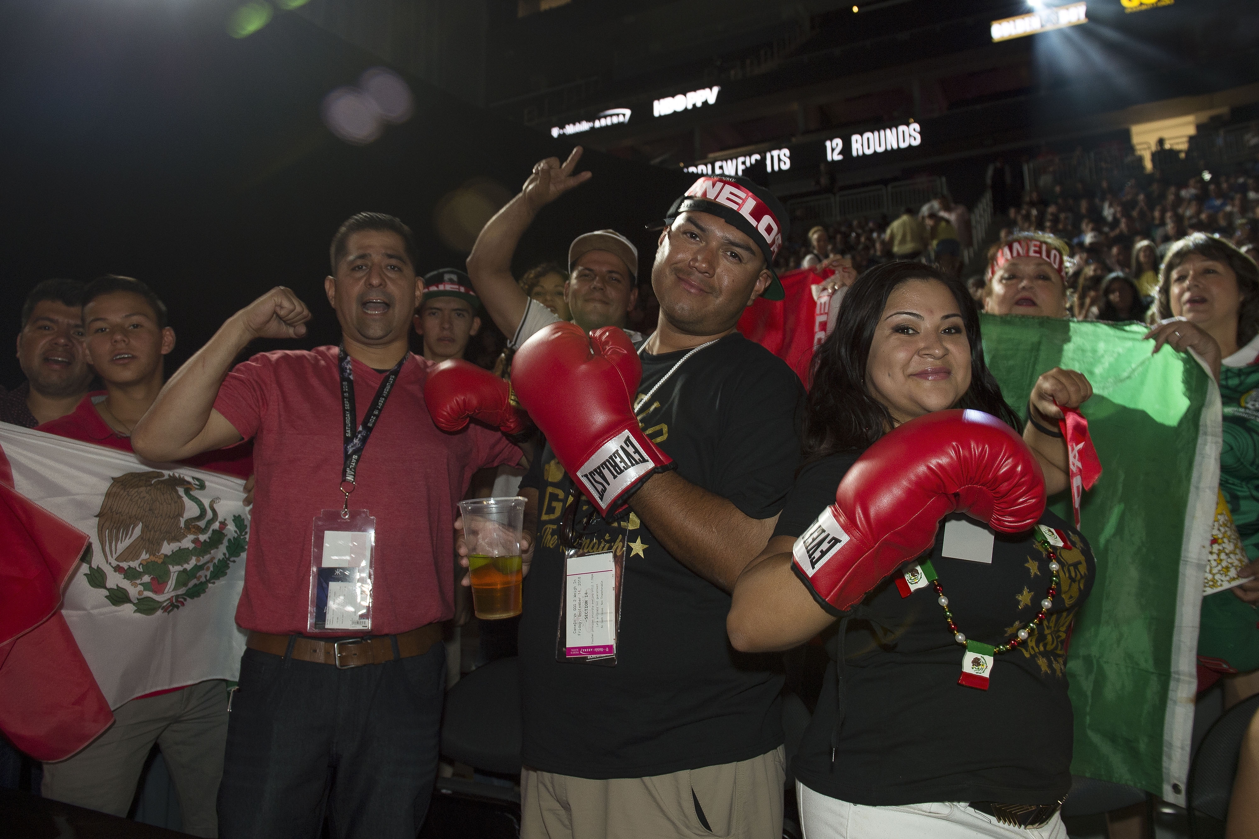 Un ambiente muy mexicano en Canelo vs. Golovkin