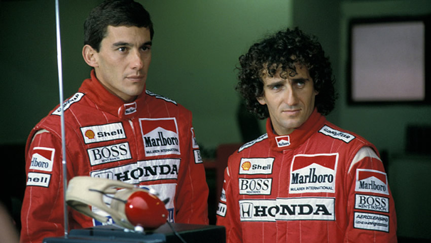 Prost fue coequipero de Senna en McLaren.