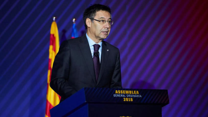 Bartomeu señaló que seguirán trabajando en el escudo. 