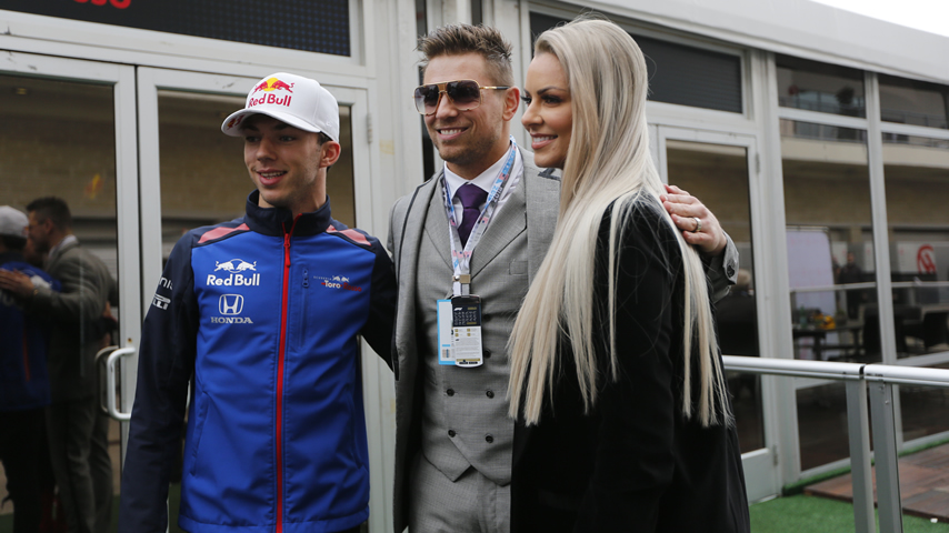 The Miz y Maryse en el Grand Prix Pirelli 