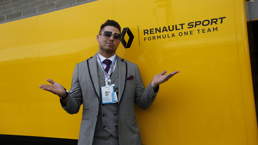 The Miz y Maryse en el Grand Prix Pirelli 