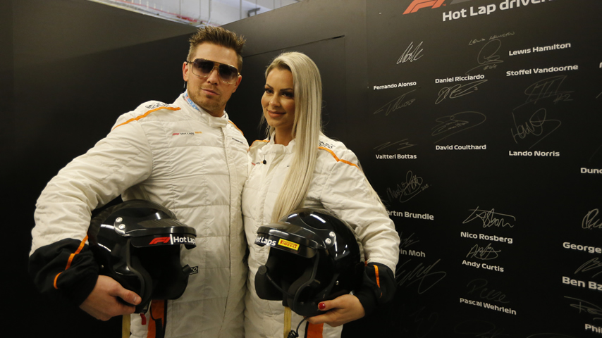 The Miz y Maryse en el Grand Prix Pirelli 