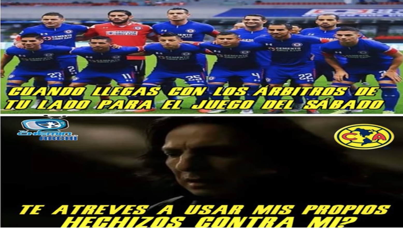 Diviértete con los mejores memes del Cruz Azul- América