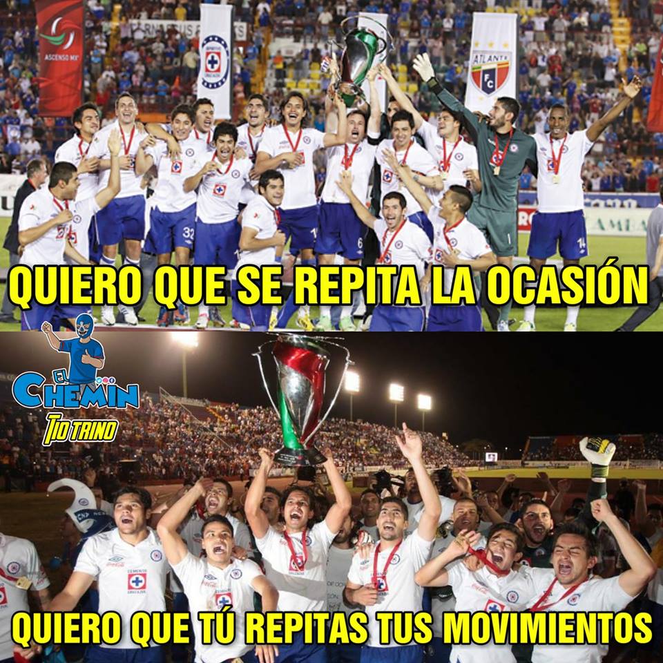 Ni por ser Campeón de Copa, Cruz Azul se salvó de los memes