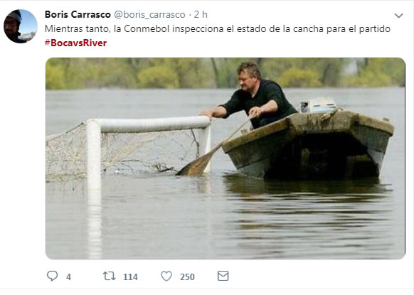 Los memes de la suspensión del partido de Ida entre Boca y River