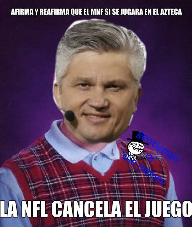 Mejores memes de la cancelación del partido NFL en México