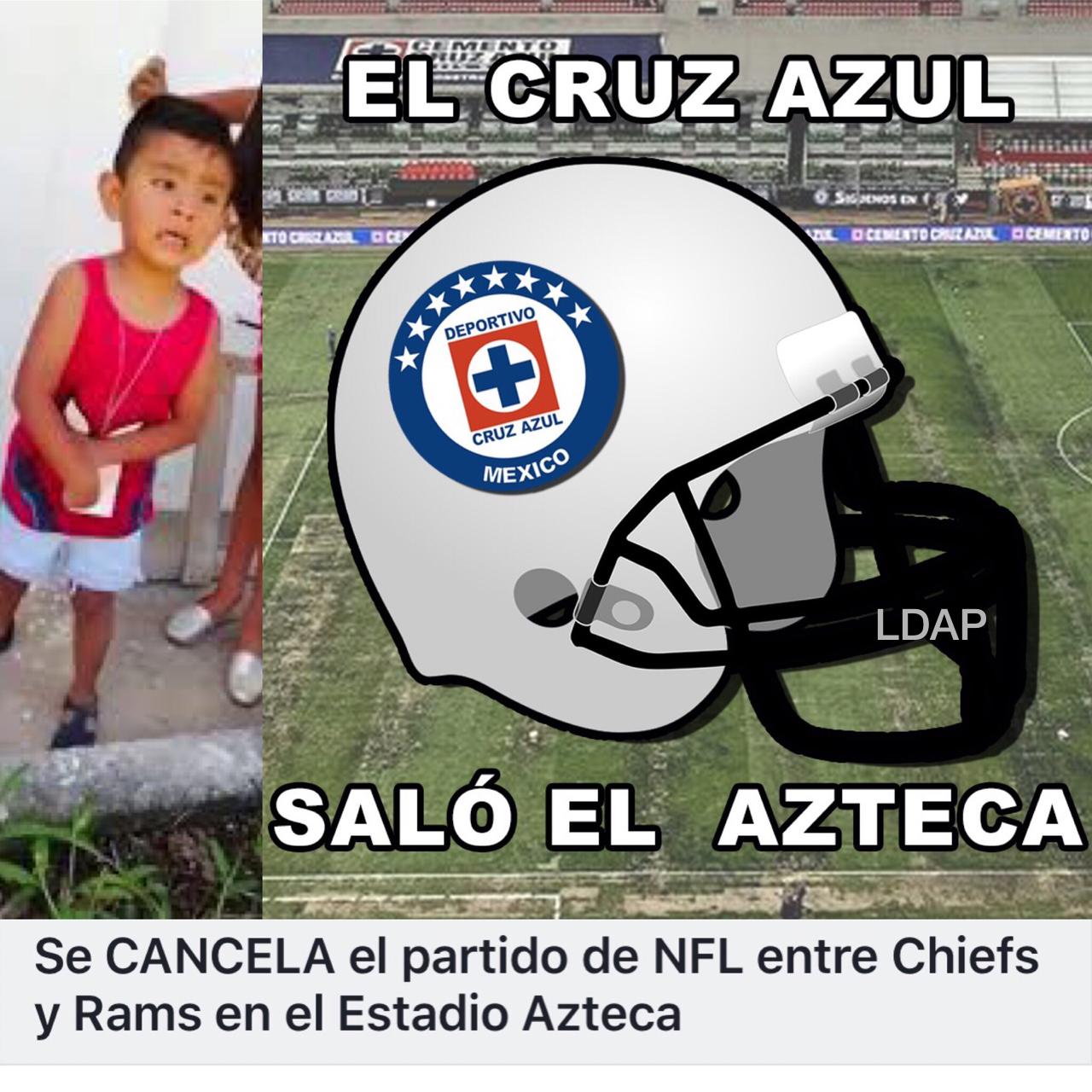 Mejores memes de la cancelación del partido NFL en México